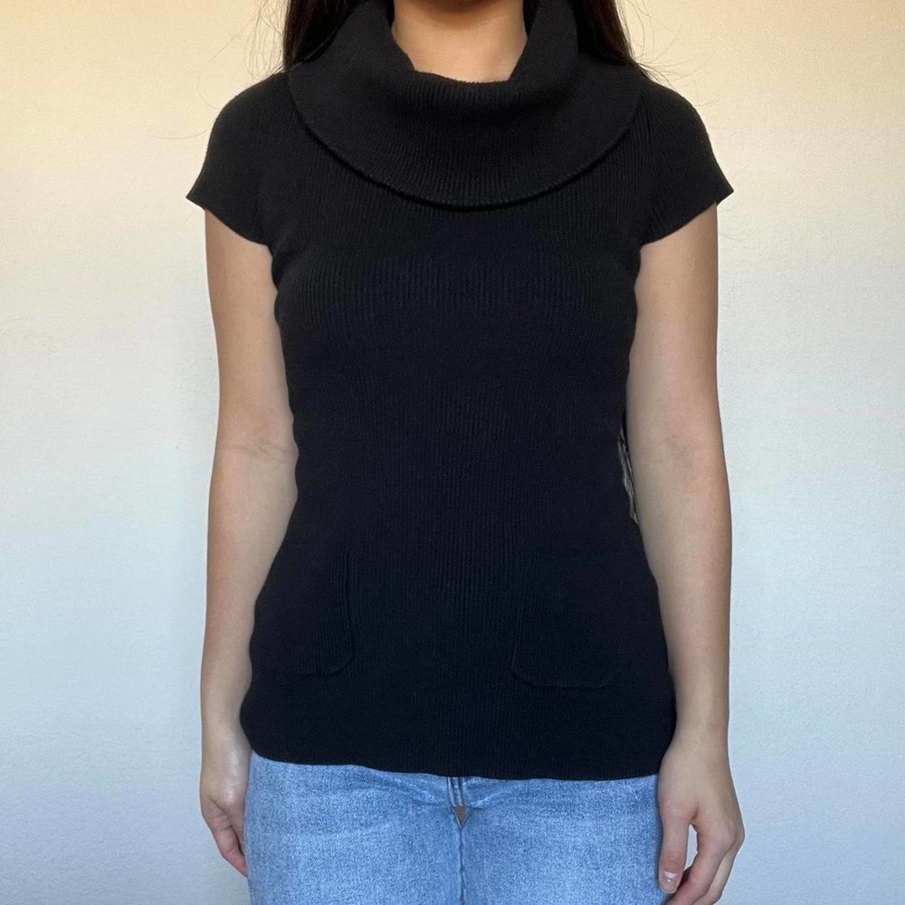 INC Black Cowl Neck Sweater